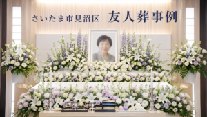 さいたま市見沼区 葬祭館おおみやで仏式の友人葬｜週末の参列を叶えた事例