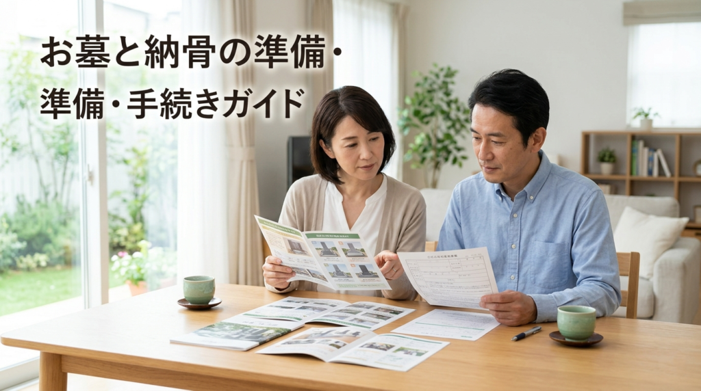 お墓と納骨の準備・手続き・費用相場｜お墓がない場合の選択肢も解説