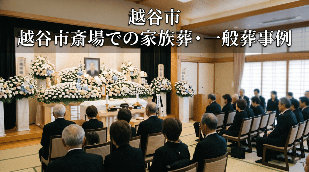 越谷市・越谷市斎場での家族葬・一般葬事例｜地域の方々と温かく見送るお葬式