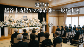 越谷市斎場での家族葬・一般葬事例｜地域の方々と温かく見送るお葬式