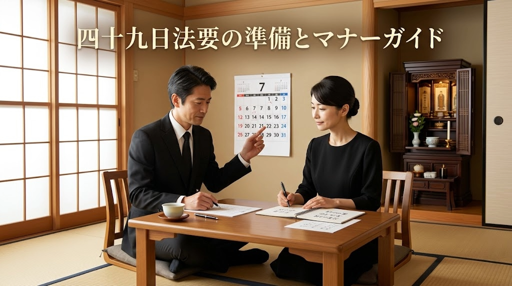 四十九日法要の準備とマナー完全ガイド｜費用・お布施・服装から当日の流れまで