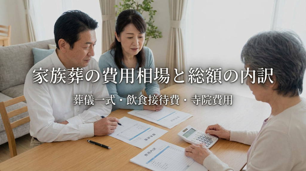 2. 家族葬の費用相場と総額の内訳