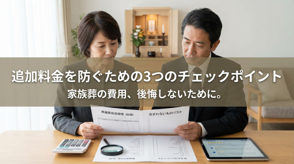 3. 追加料金を防ぐための3つのチェックポイント
