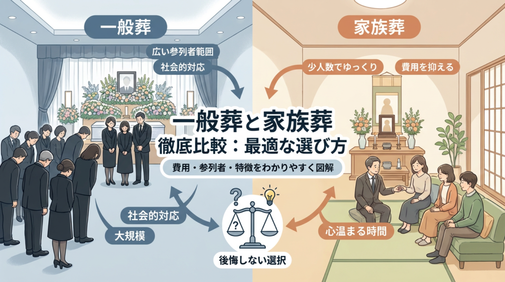 一般葬と家族葬の違い