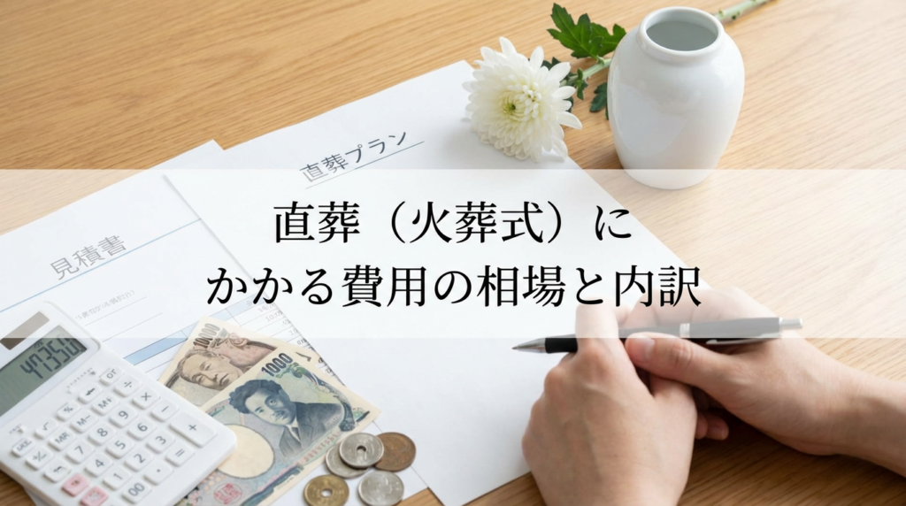 2. 直葬（火葬式）にかかる費用の相場と内訳