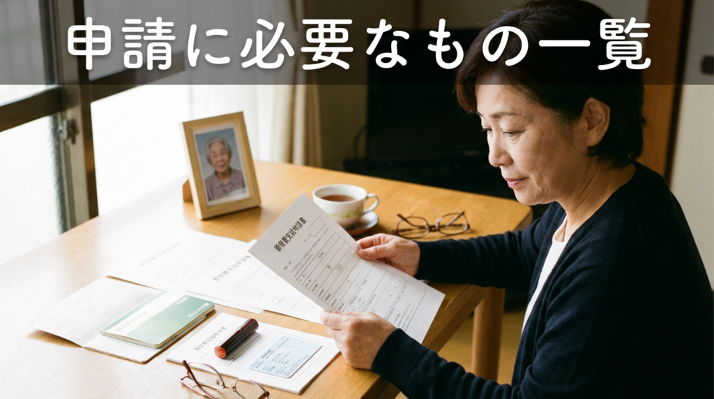 4. 申請に必要なもの一覧