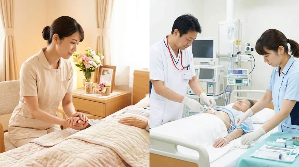 3. 【比較表】エンゼルケアと死後処置の目的・内容・実施者の違い