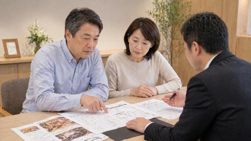 越谷市斎場の利用料金：市民（管内）と市民外（管外）の比較