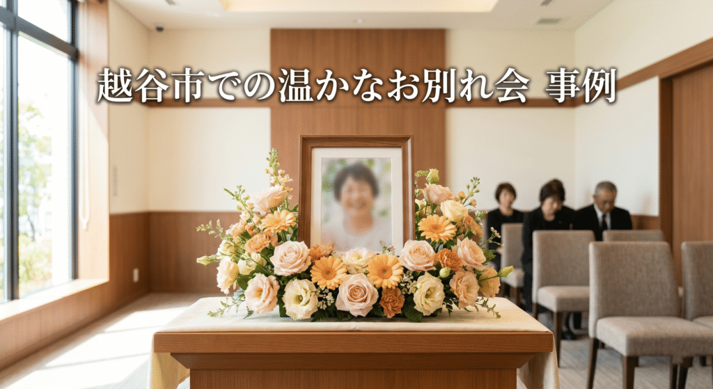 越谷市斎場での一日葬事例｜故郷での本葬前に身内のみで温かなお別れ会を