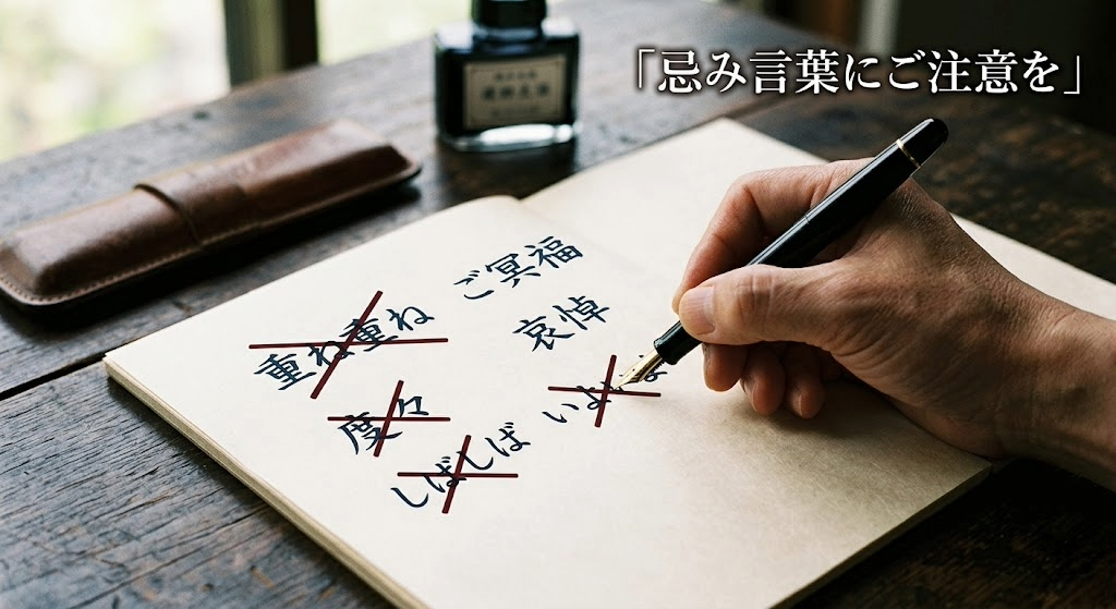 6. 忌み言葉に注意！弔電で絶対に避けるべき表現