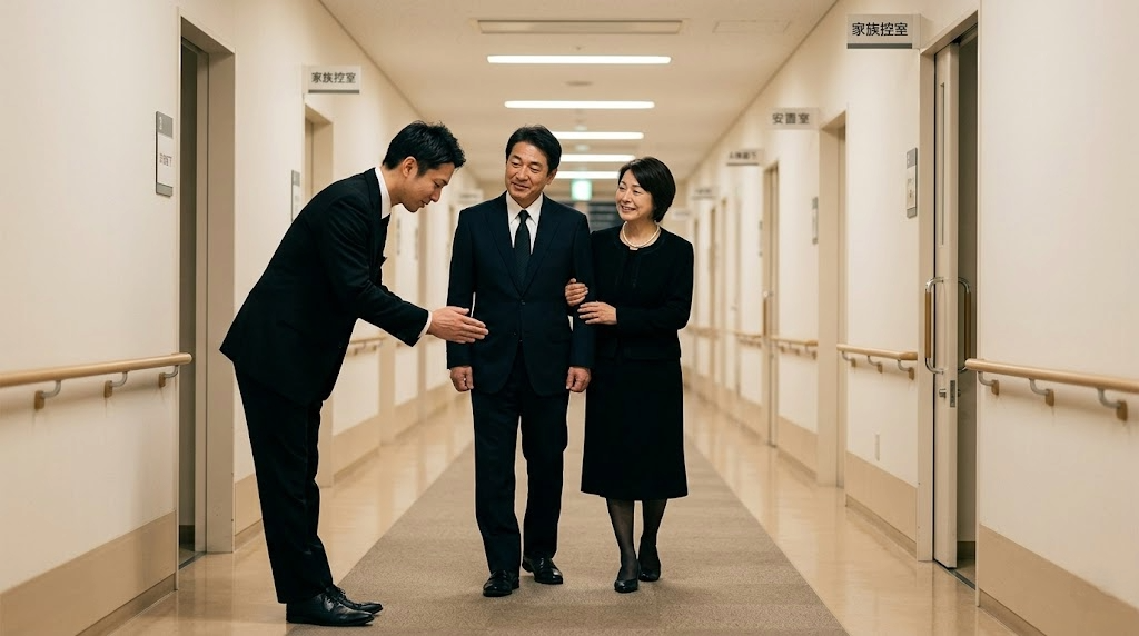 1. 夜間に家族が亡くなった直後の行動手順（場所別）