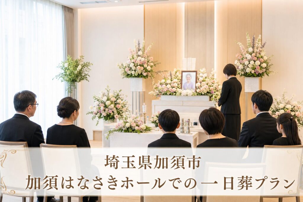加須市・加須はなさきホールでの一日葬プラン｜費用を抑え家族で囲む温かいお見送り
