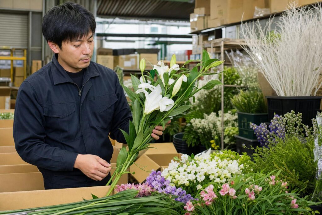 ② 備品・花材を一括仕入れ価格で調達している